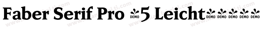 Faber Serif Pro 45 Leicht字体转换